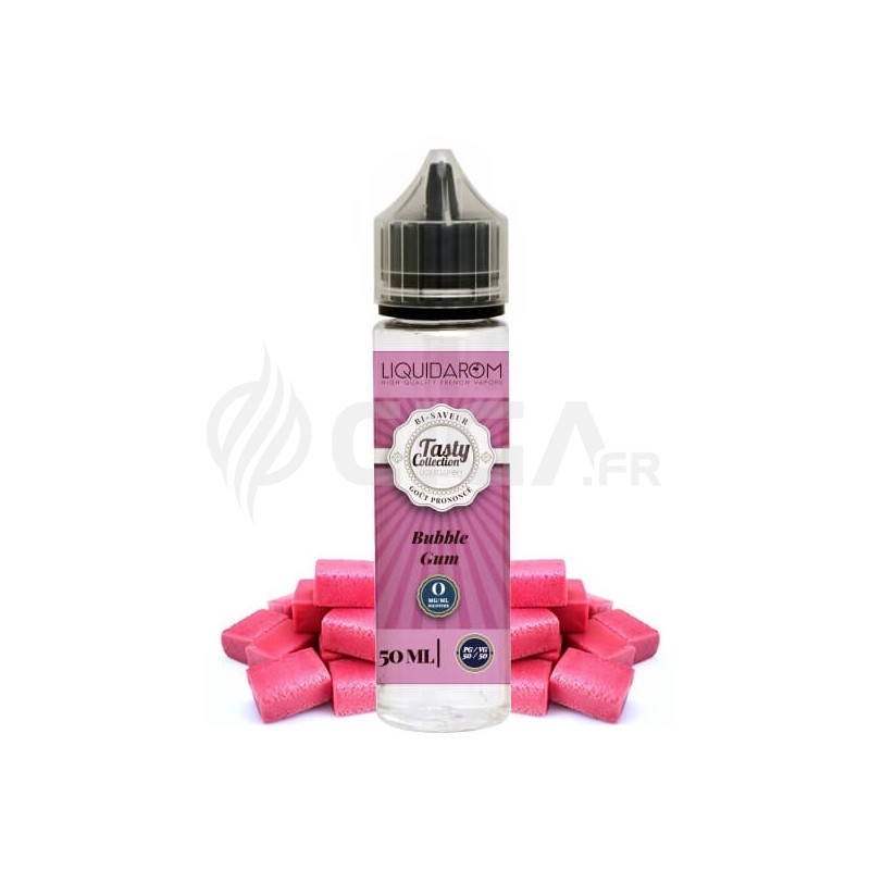 E-liquide Bubble Gum en 50ml de Tasty Collection de Liquidarom. E-liquide Bubble Gum en 50ml de Tasty Collection de Liquidarom.