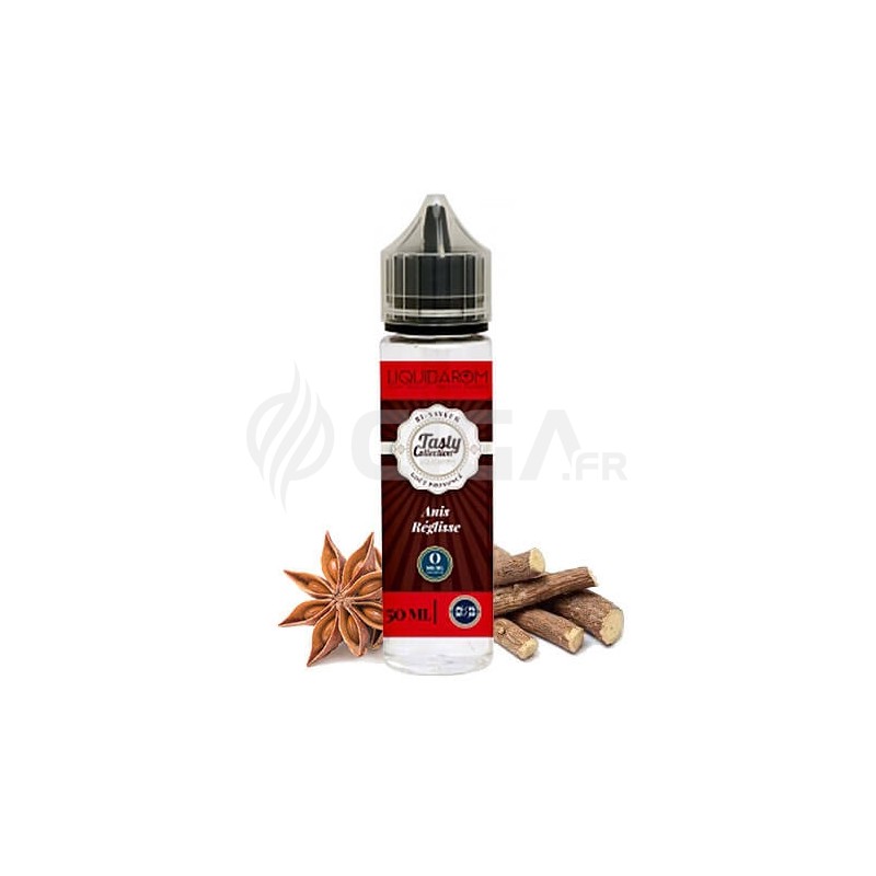 E-liquide Anis Réglisse en 50ml de Tasty Collection de Liquidarom. E-liquide Anis Réglisse en 50ml de Tasty Collection de Liquidarom.