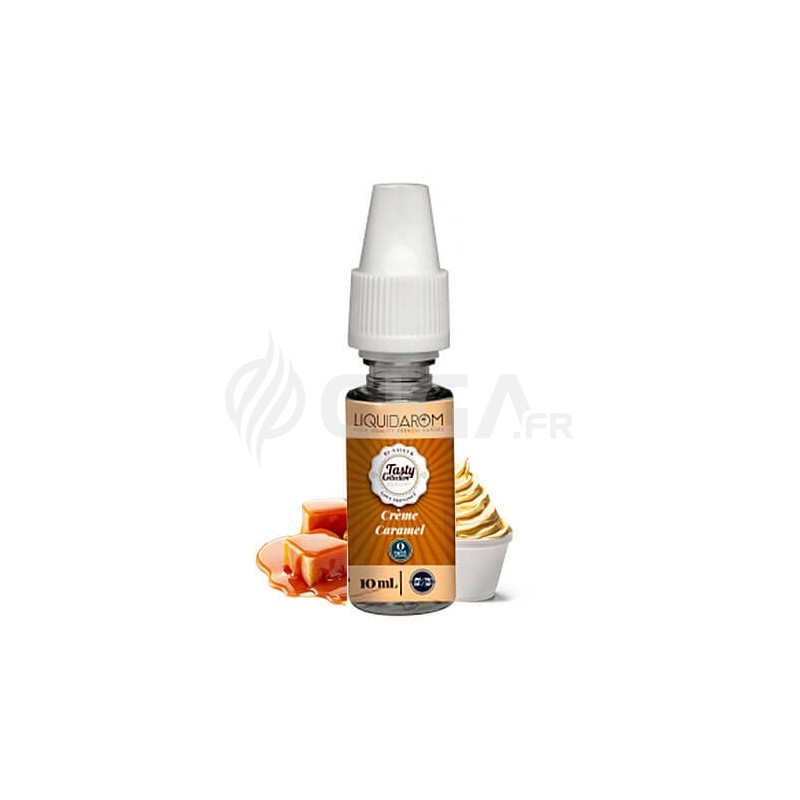 E-liquide Crème caramel de Tasty Collection de Liquidarom. E-liquide Crème caramel de Tasty Collection de Liquidarom.