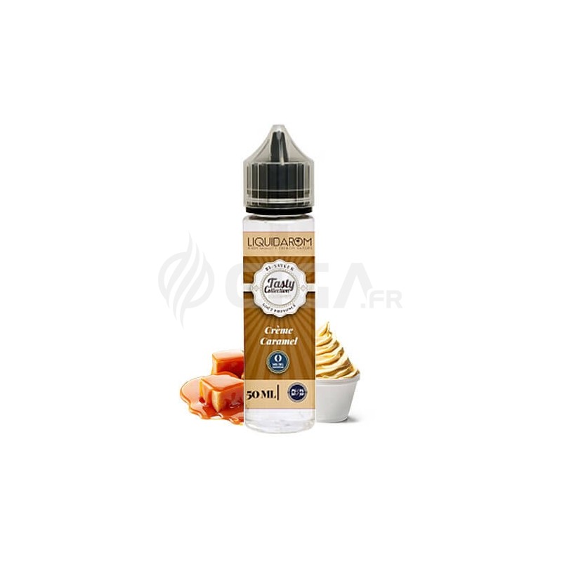 E-liquide Crème Caramel en 50ml de Tasty Collection de Liquidarom. E-liquide Crème Caramel en 50ml de Tasty Collection de Liquidarom.