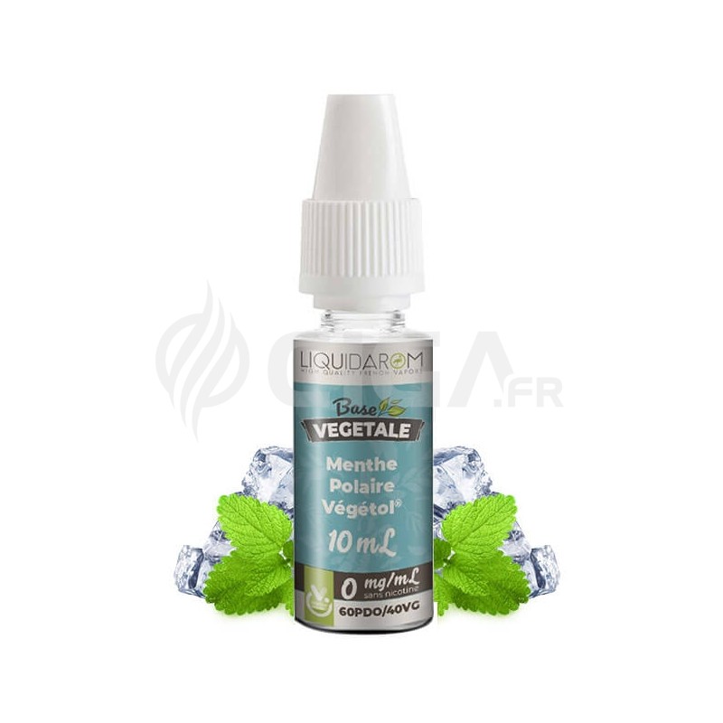E-liquide Menthe Polaire au Végétol de Liquidarom Base Végétale. E-liquide Menthe Polaire au Végétol de Liquidarom Base Végétale.