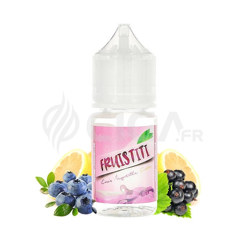 Arôme concentré Fruistiti Cassis Myrtille Citron de Révolute. Arôme concentré Fruistiti Cassis Myrtille Citron de Révolute.
