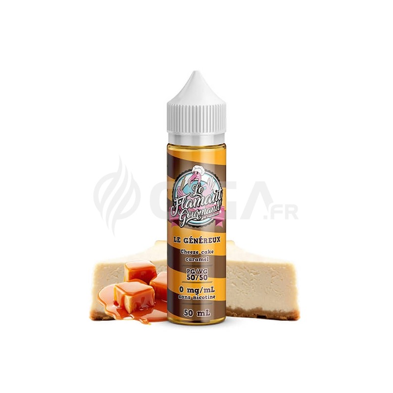 E-liquide Le généreux 50ml de Le Flamant Gourmand de Liquidarom. E-liquide Le généreux 50ml de Le Flamant Gourmand de Liquidarom.
