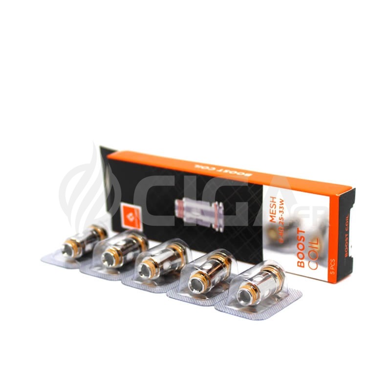 Pack de 5 résistance Aegis Boost de Geek Vape. Pack de 5 résistance Aegis Boost de Geek Vape.