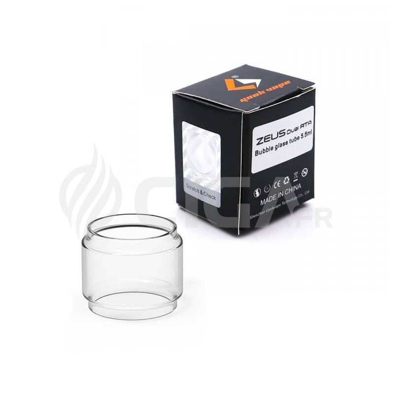 La vitre tank de remplacement en pyrex du Zeus Subohm / X de Geek Vape. La vitre tank de remplacement en pyrex du Zeus Subohm / X de Geek Vape.